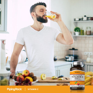 Vitamin C 1000 mg with Rosehips Timed Release, 240 Coated Caplets