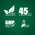 Infographic highlights finest ingredients, 45 years of manufacturing experience, GMP quality, and lab tested assurance.