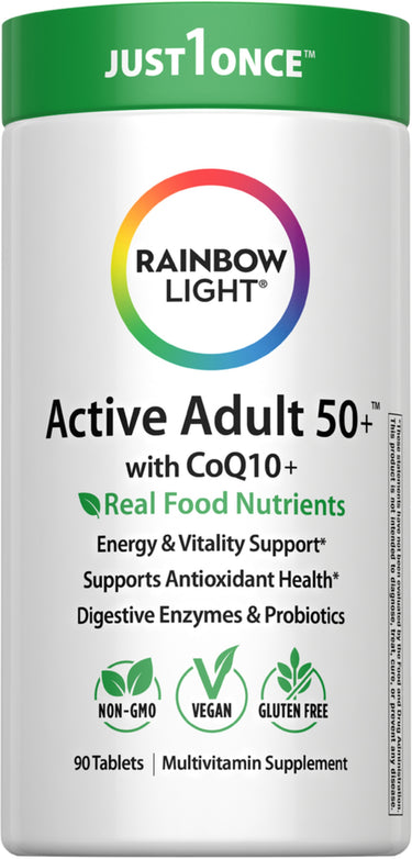 Active Adult 50+ plus Real Food Nutrients, 90 Vegan Caplets