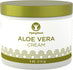 Aloe Vera Cream jar, 4 OZ (113 g), on a display, featuring natural moisturizing properties and healing benefits for skin care.