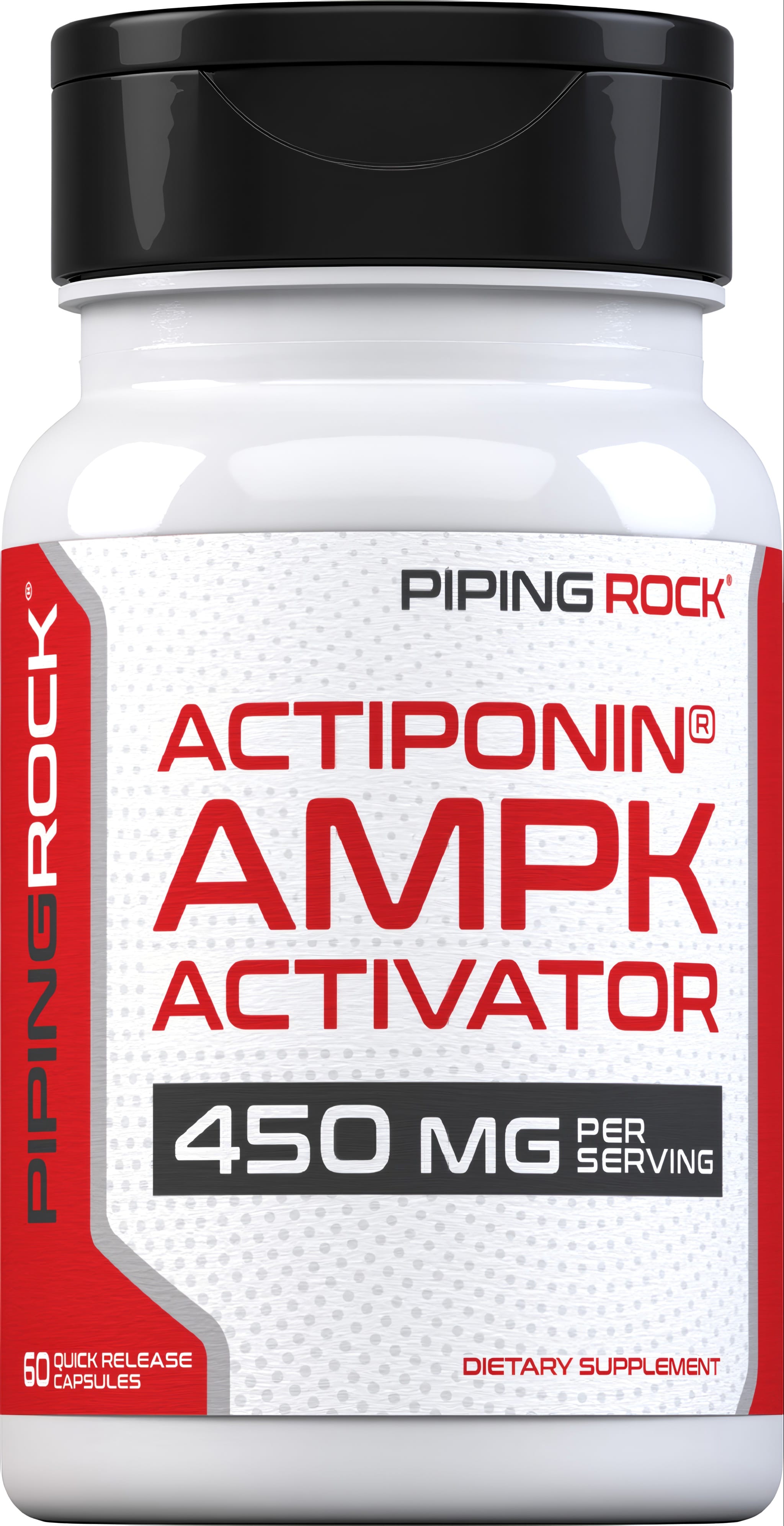 ACTIPONIN® AMPK Activator contains 450 mg per serving in 60 quick release capsules.