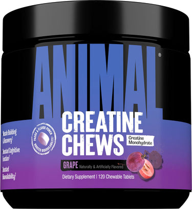 Animal Creatine Chews Grape, 120 Chewable Tablets