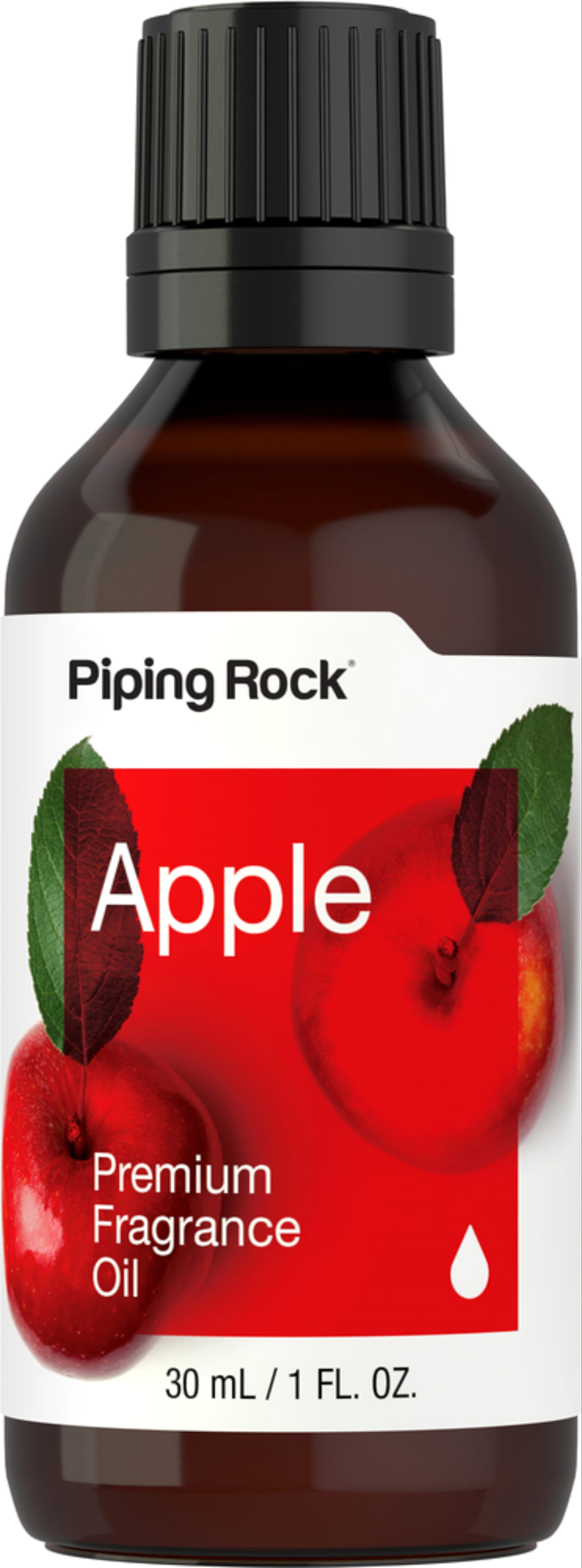 Bottle of Apple Premium Fragrance Oil, 30 mL (1 FL. OZ.), shown against a clean background.