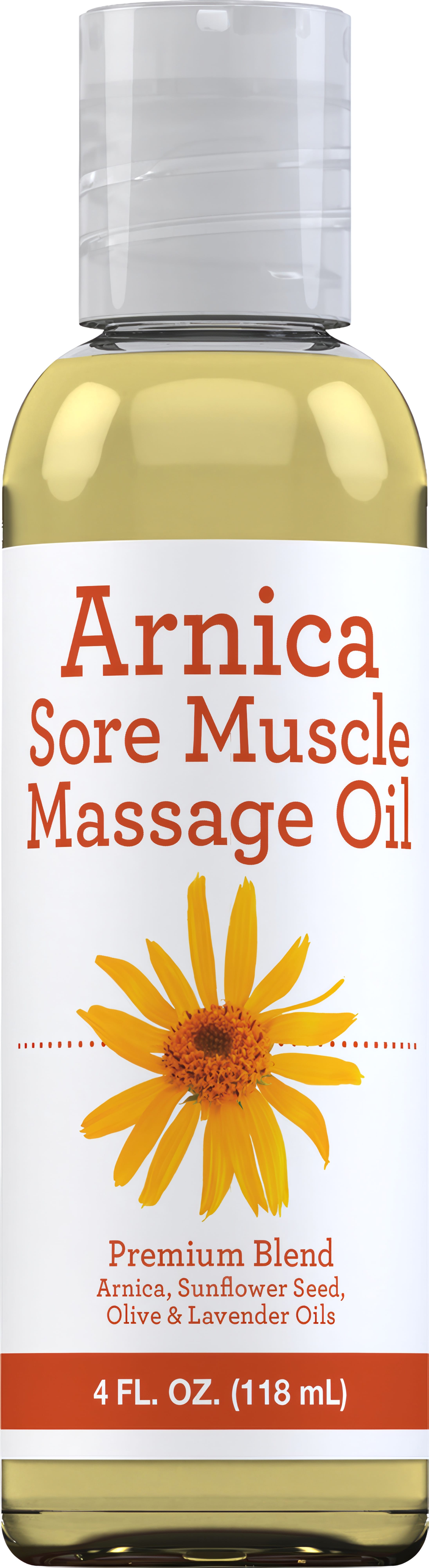 Arnica Massage Oil, 4 fl oz (118 mL) Bottle