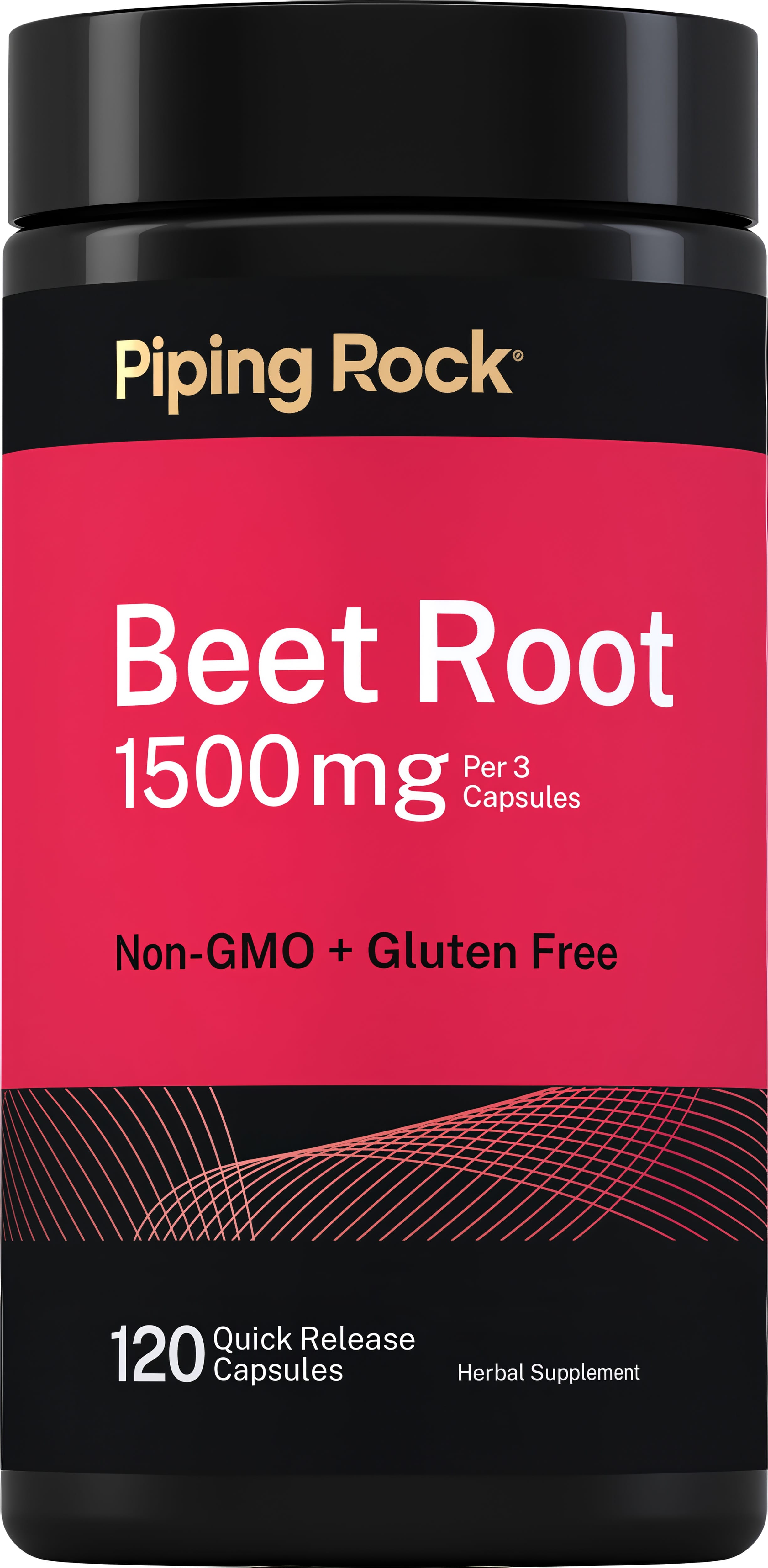 Beet Root, 1500 mg (per serving), 120 Quick Release Capsules