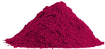 One pound of beet root powder, shown as a large pile of magenta-colored powder.