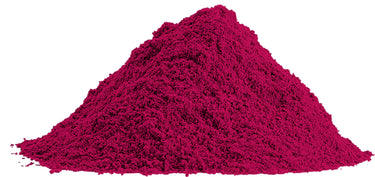 One pound of beet root powder, shown as a large pile of magenta-colored powder.