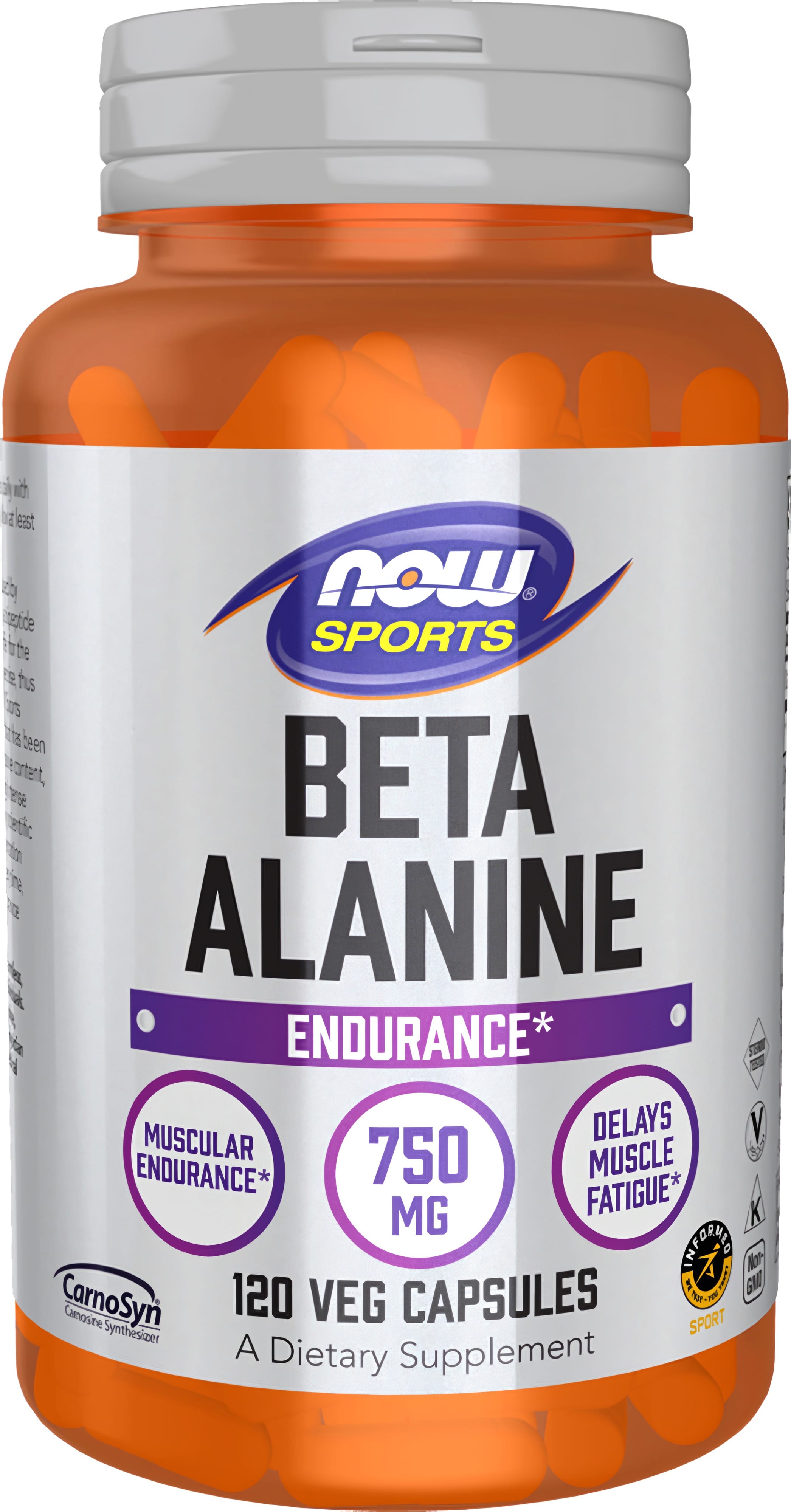 Beta Alanine, 750 mg, 120 Vegetarian Capsules