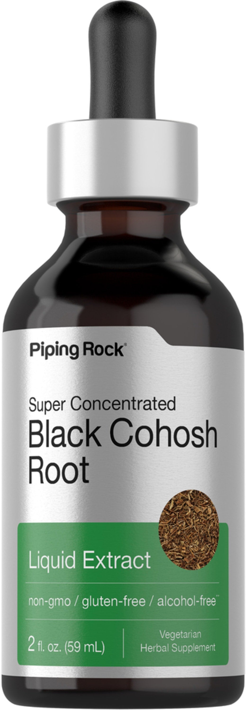 Black Cohosh Root Liquid Extract Alcohol Free, 2 fl oz (59 mL) Dropper Bottle