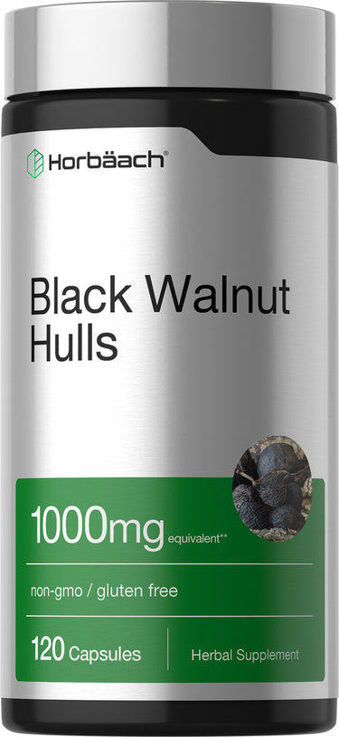 Black Walnut Hulls, 1000 mg, 120 Quick Release Capsules