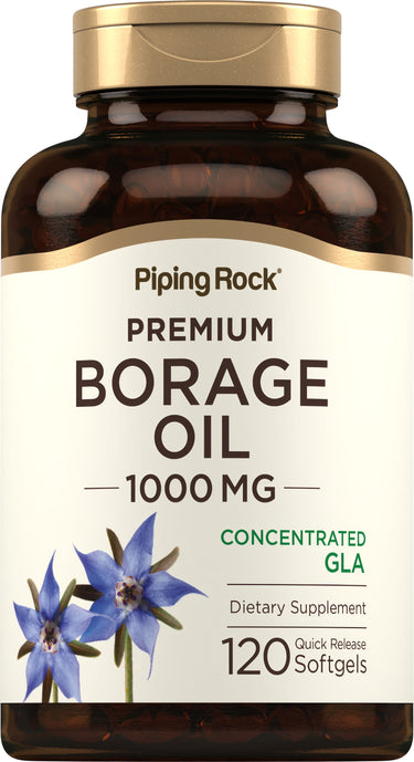 Borage Oil (GLA), 1000 mg, 120 Quick Release Softgels