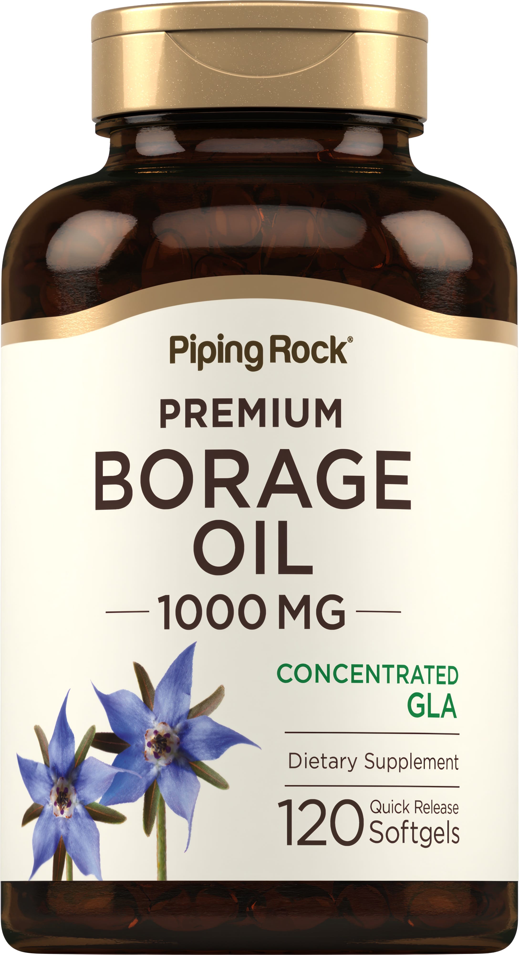 Borage Oil (GLA), 1000 mg, 120 Quick Release Softgels