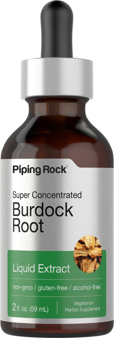 Burdock Root Liquid Extract Alcohol Free, 2 fl oz (59 mL) Dropper Bottle