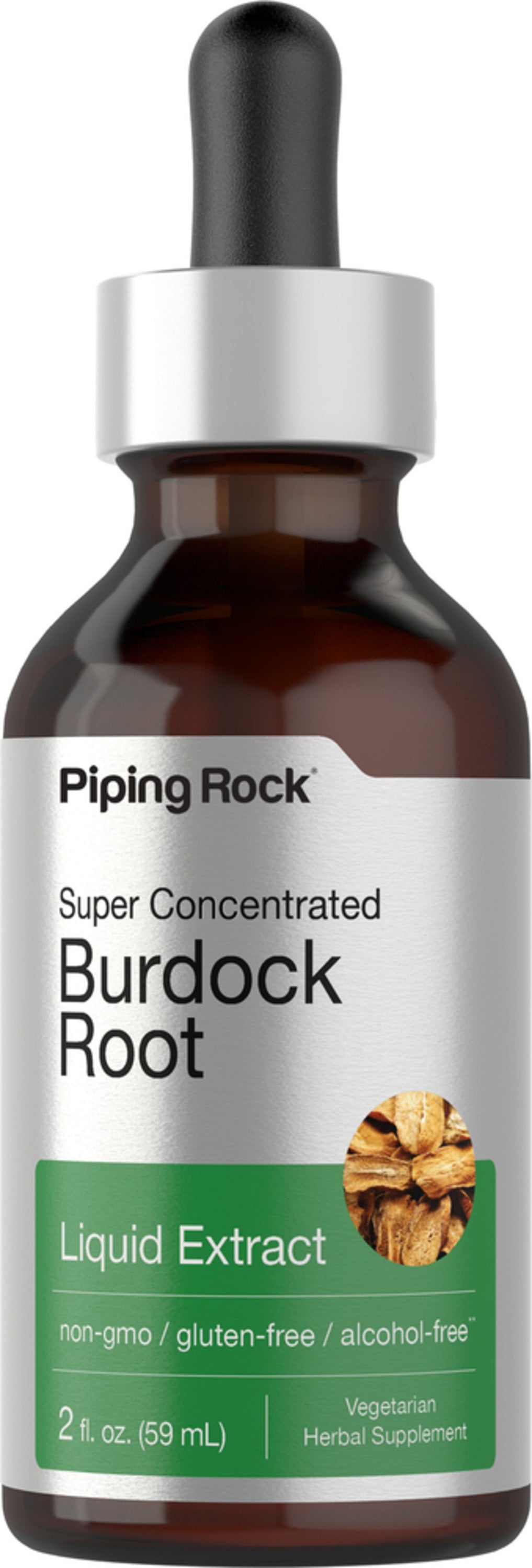 Burdock Root Liquid Extract Alcohol Free, 2 fl oz (59 mL) Dropper Bottle