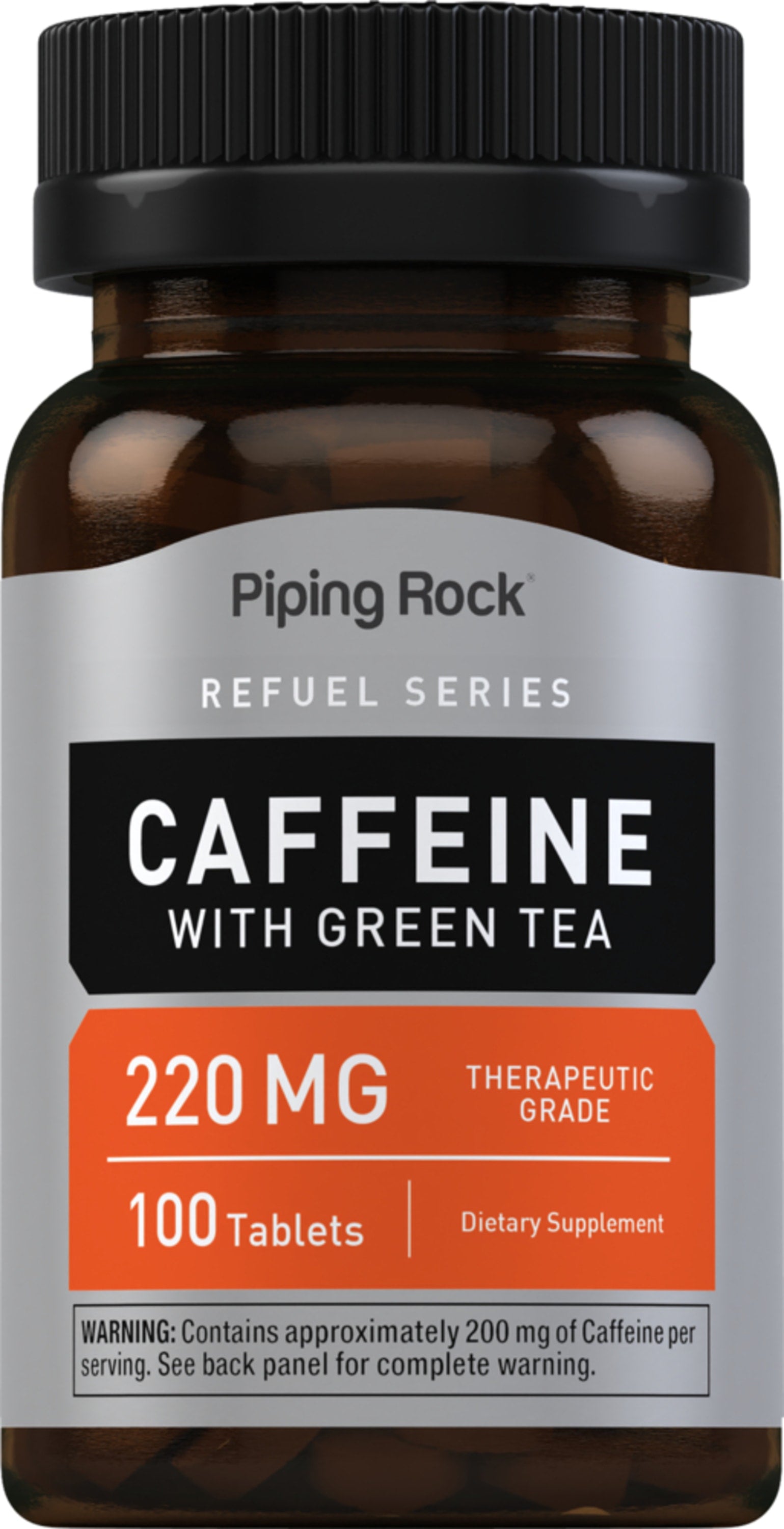 Caffeine Plus Green Tea, 200 mg, 100 Tablets