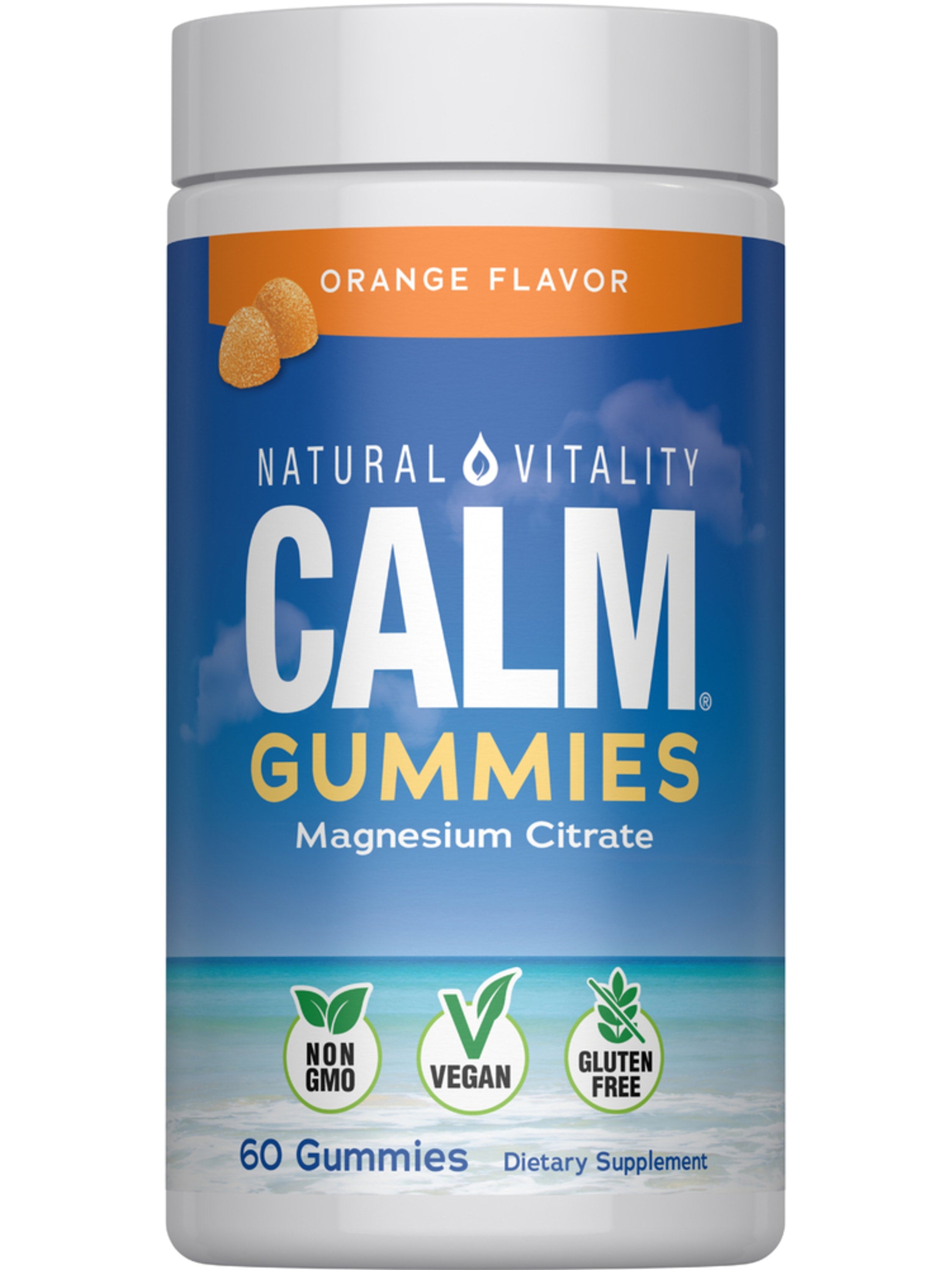 CALM Gummies Orange Flavor, 60 Tasty Gummies