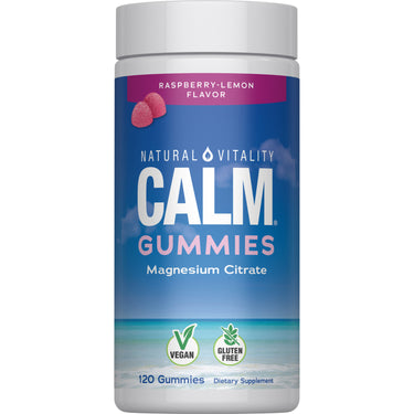 CALM Gummies Raspberry-Lemon Flavor, 120 Tasty Gummies