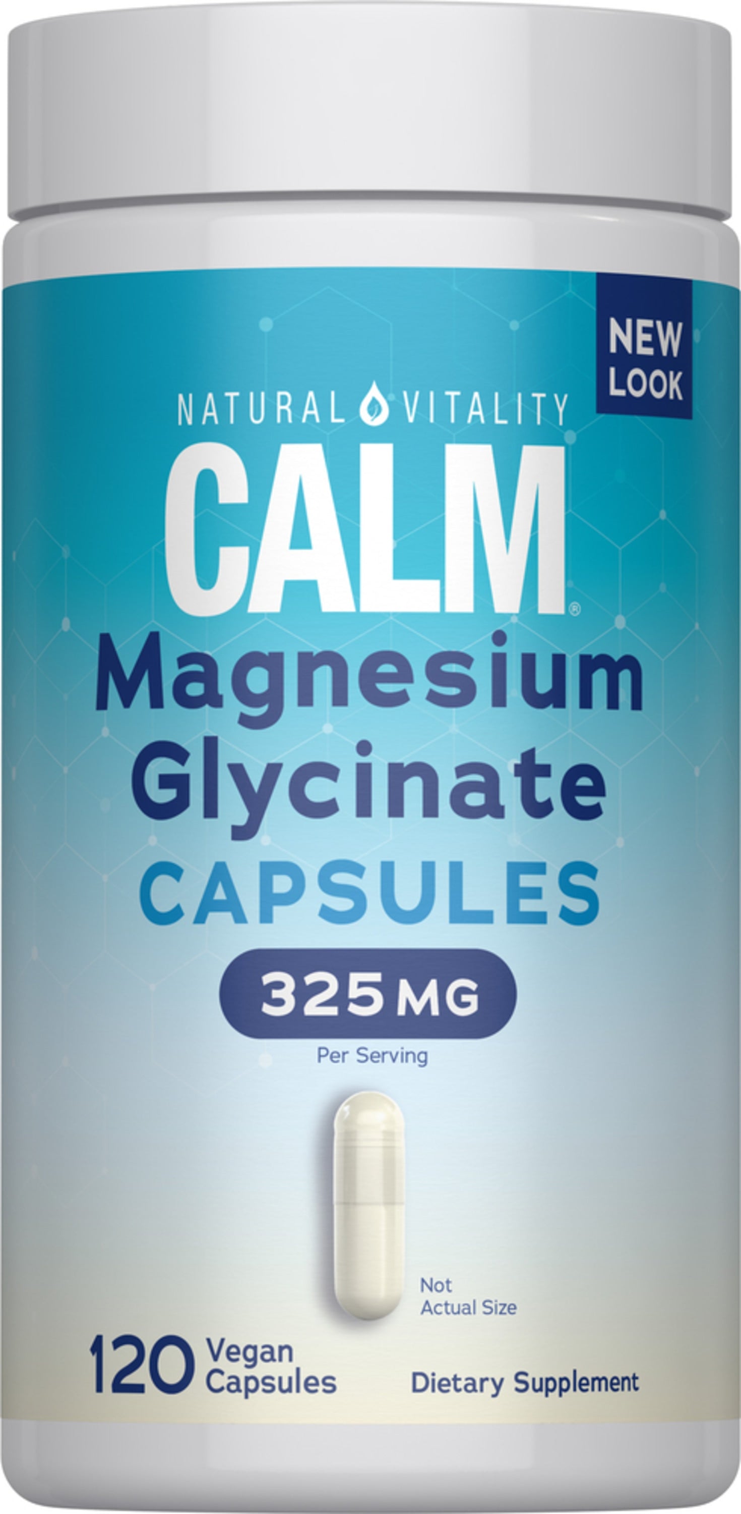 CALM Magnesium Glycinate, 300 mg (per serving), 120 Vegan Capsules