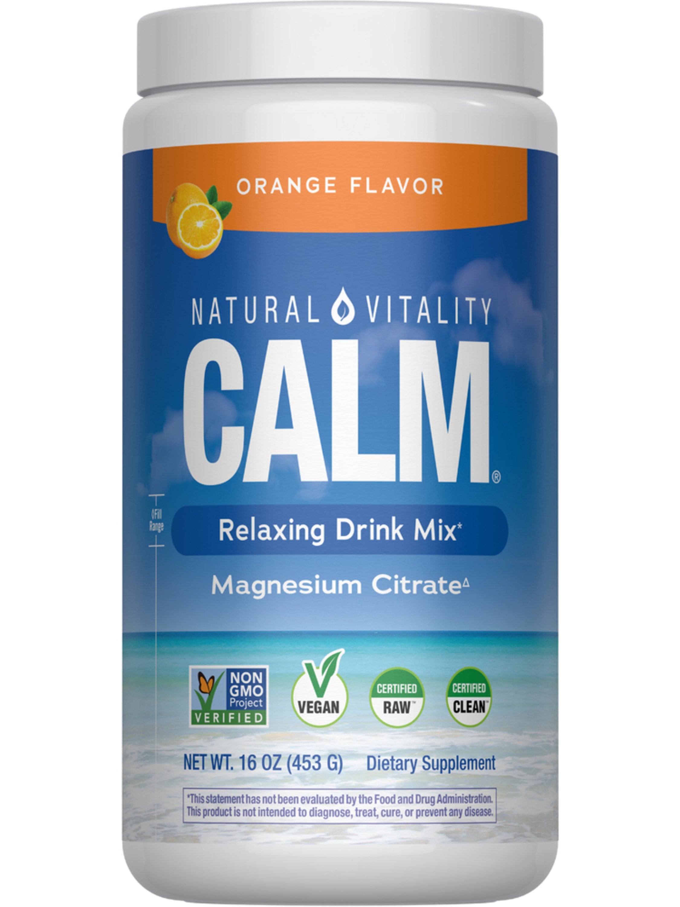 CALM Powder Orange, 16 oz (453 g)