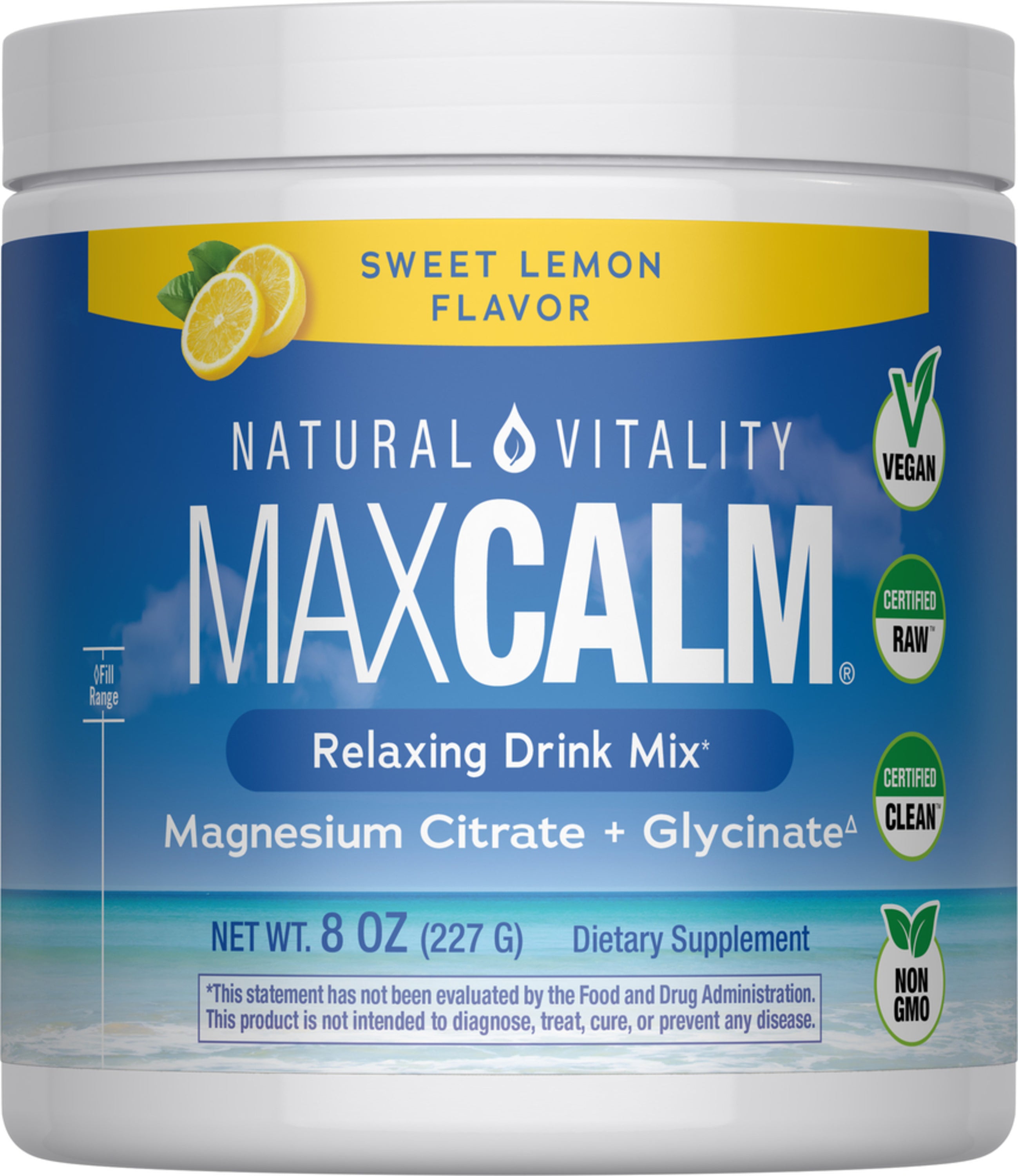 CALM Powder Sweet Lemon, 8 oz (227 g)