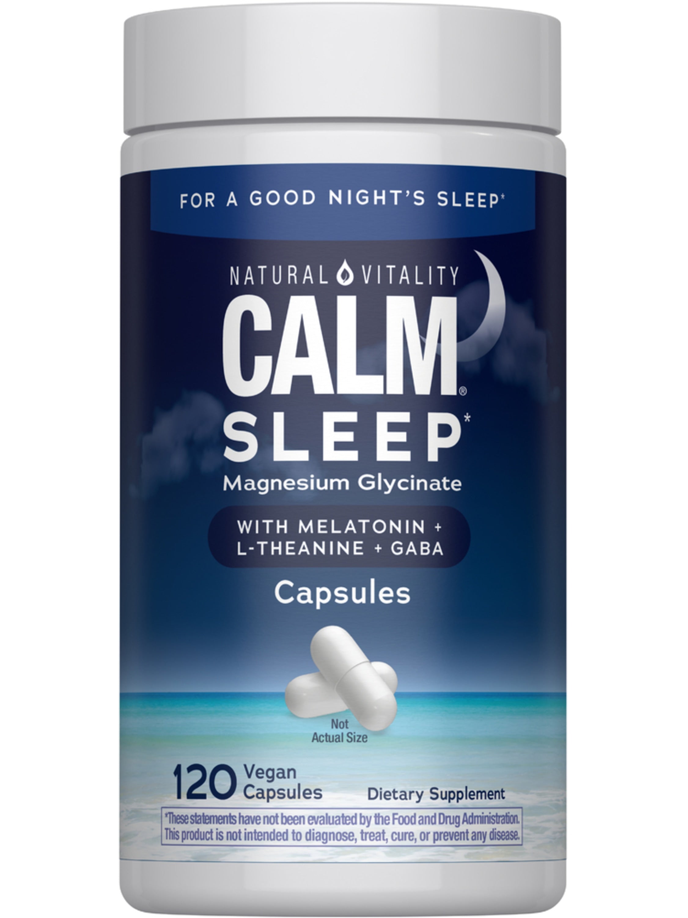 CALM Sleep with Melatonin, 120 Vegan Capsules