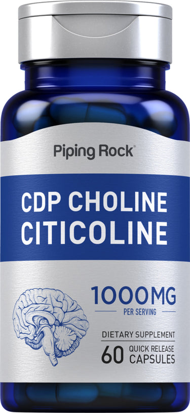 CDP Choline Citicoline, 1000 mg (per serving), 60 Quick Release Capsules