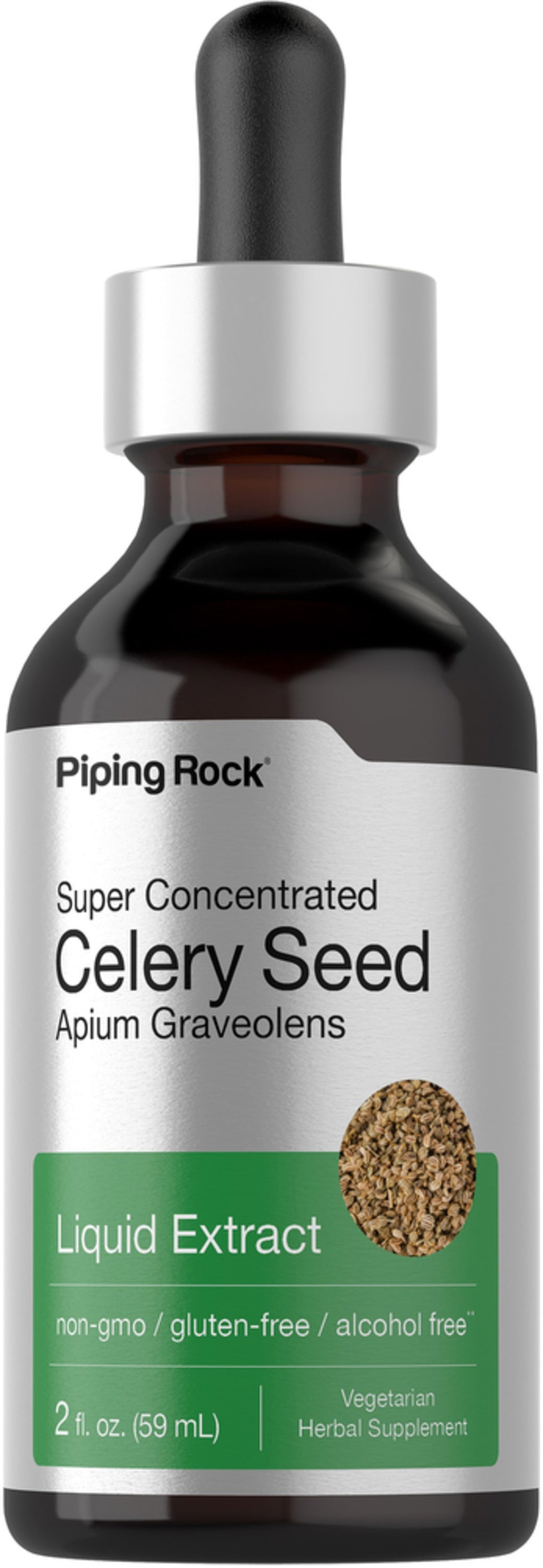 Celery Seed Liquid Extract, 2 fl oz (59 mL) Dropper Bottle