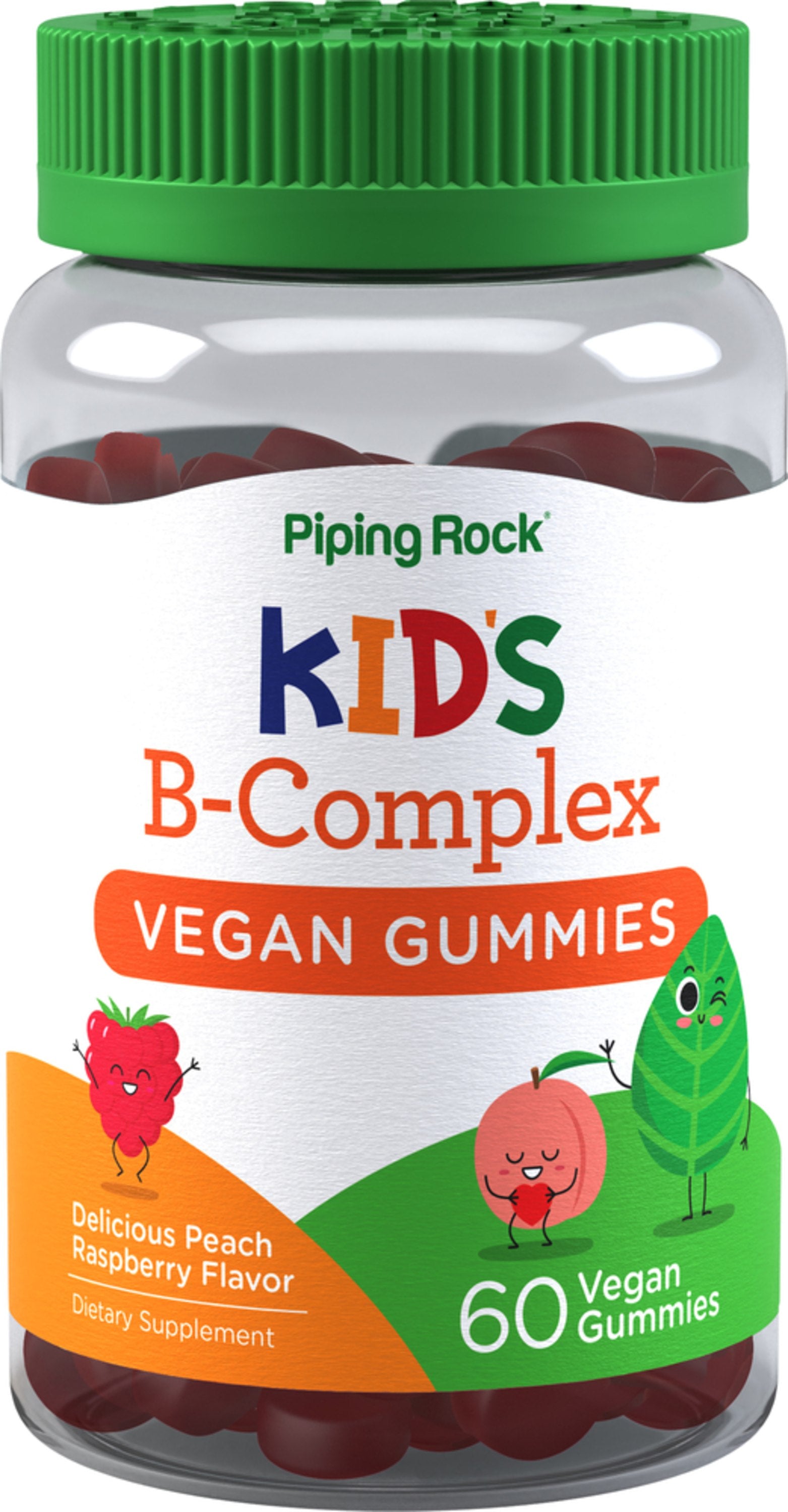 Children's Gummies (Delicious Peach Raspberry), 60 Vegan Gum