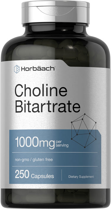 Choline Bitartrate, 1000 mg (per serving), 250 Capsules
