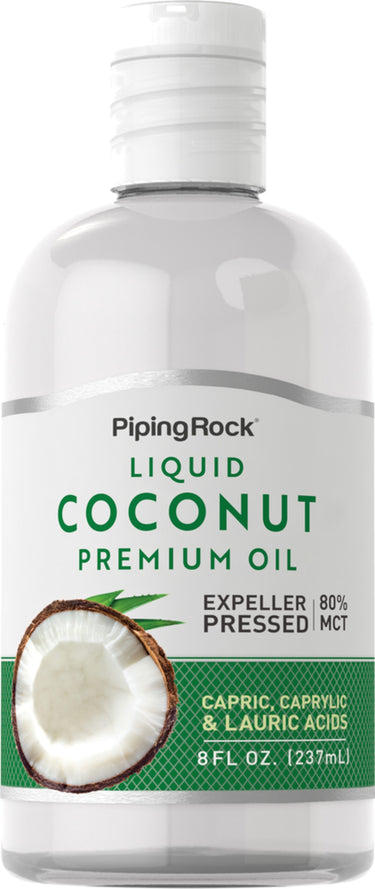 Coconut Premium Oil Liquid, 8 oz (237 mL) Bottle