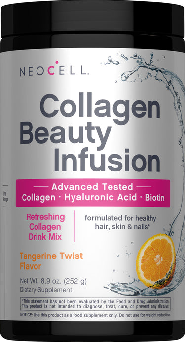 Collagen Beauty Infusion with Hyaluronic Acid + Biotin Tangerine Twist Flavor, 8.9 oz (252 g) Powder