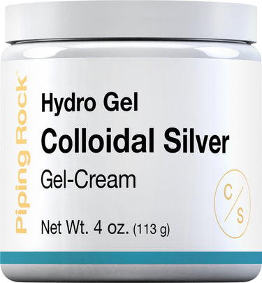 Image of Colloidal Silver Hydro Gel Cream, 4 oz, shown in its packaging.
