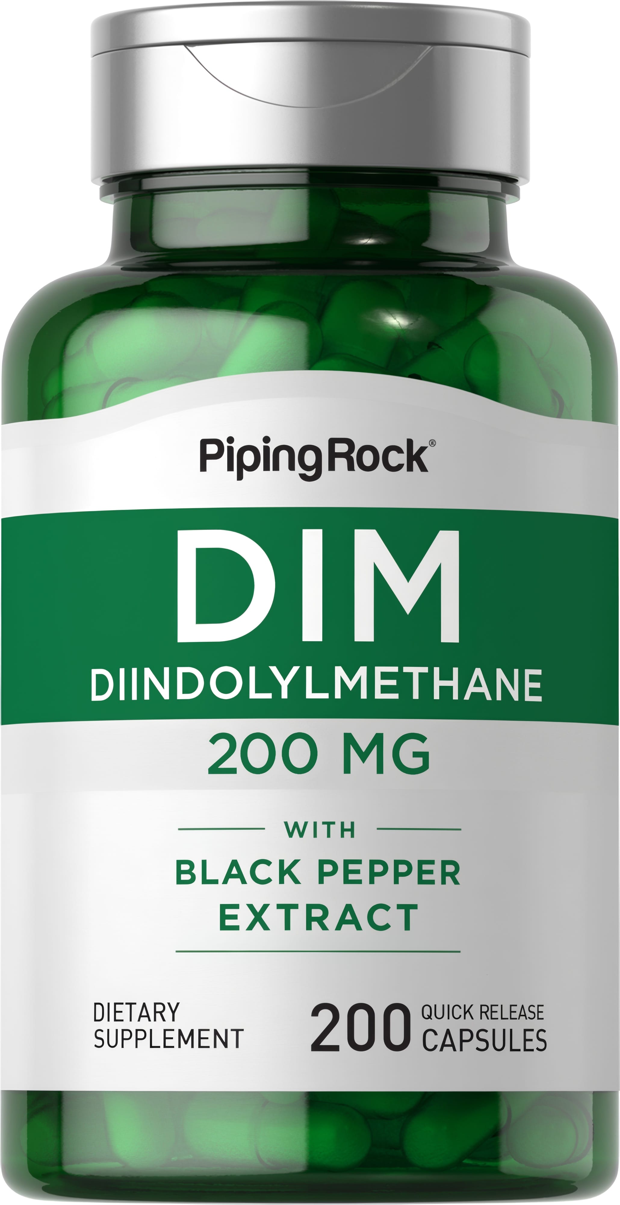 DIM (Diindolylmethane), 200 mg, 200 Quick Release Capsules