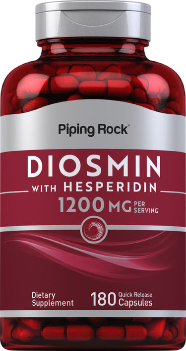 Diosmin w/ Hesperidin, 1200 mg (per serving), 180 Quick Release Capsules