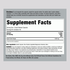 Supplement Facts for Apple Cider Vinegar 1800 mg Capsules, bottle contains 200 capsules.