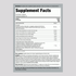 Image of Supplement Facts panel for Super Digestive Enzymes Veg Capsules 100 count.
