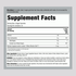 Supplement Facts panel displaying information for Digestive Probiotic 50 Gummies.