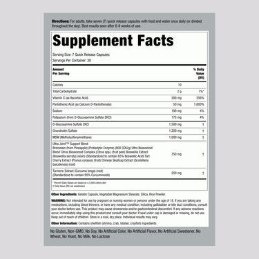 Glucosamine, Chondroitin, Turmeric & MSM UltraJoint, 210 Capsules