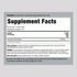 Supplement Facts panel for Glucosamine 1500 mg Coated Tablets, 120 count.
