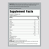 Organic Flax Seed Meal Supplement Facts panel for 12 OZ package.