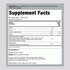 Supplement Facts panel for NCL Multi Coll+Probiotic 20.7G 10oz Powder in teal packaging.