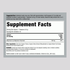 This image shows the Supplement Facts panel for MaxCalm Magnesium Glycinate 5oz Powder.
