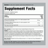 Supplement Facts panel for Mucuna Ashwagandha 3000 mg, providing two 1500 mg doses per capsule, 200 capsules total.