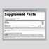 Supplement Facts for Slippery Elm Bark 4000 mg Capsules, bottle of 200.
