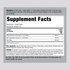Supplement Facts for Royal Jelly, Propolis, Bee Pollen Tablets, 60 count.