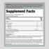 Supplement Facts label for a 2 lb container of Psyllium Husks Powder.
