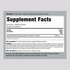 Supplement Facts for Echinacea 1300 mg Capsules, 180 count.