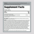 Supplement Facts for Nutrex Lipo 6 Black Ultra Concentrate 60 Capsules.