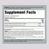 Supplement Facts panel showing details for Wormwood Black Walnut 400 mg with 120 capsules.