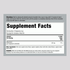 Supplement Facts panel for NV Calm Raspberry Lemon, 8 oz (226 g).